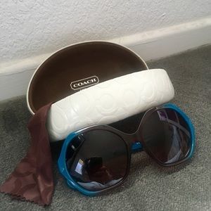 Coach Sunglasses Teal/Brown Kaihla
